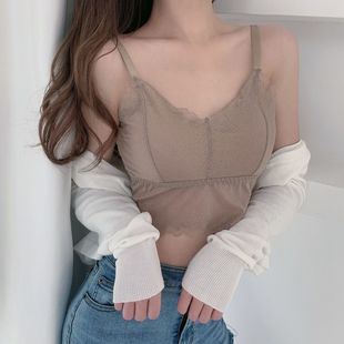 买一送一蕾丝防走光吊带美背背心裹胸内衣女无钢圈文胸夏小胸抹胸