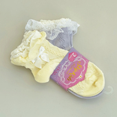 外贸日单女童春秋夏季 花边袜公主袜日系童袜15 20CM一组2双