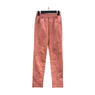 显瘦 品牌1638松紧腰高腰弹力纯棉休闲百搭女长裤 春季 新款