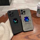 翻毛皮潮牌卡通耿鬼iPhone14ProMax手机壳16 12男女11全包防摔保护套 17镭射渐变色13Pro适用苹果15p创意新款