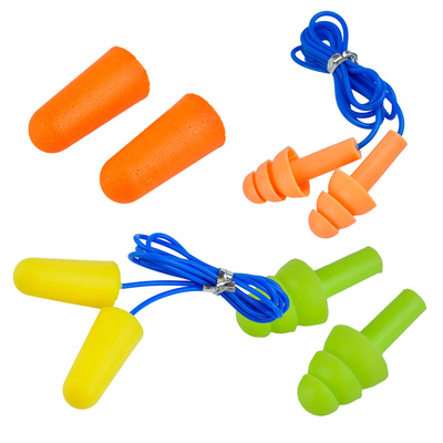 Earmor 行动者耳魔 隔音靶场酒店海绵耳塞硅胶耳塞带防丢绳耳塞