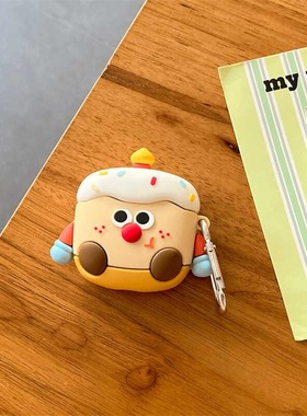 趣味蜡烛蛋糕适用iQOOTWSair2耳机套vivoTws3e保护壳vivoTWS4硅胶A3小众可爱3Pro卡通软盒1i防摔tws4男女款A2