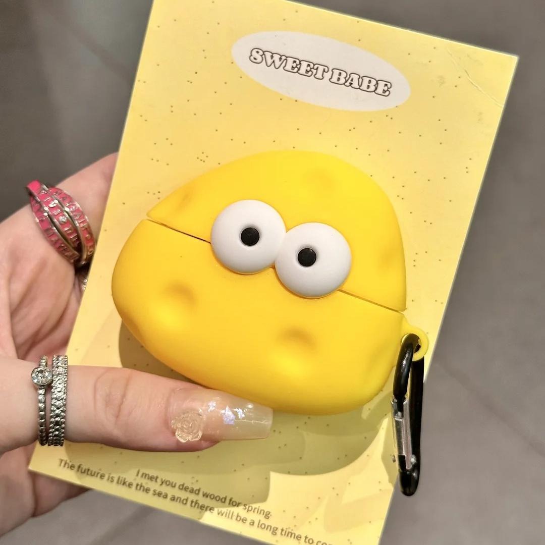 趣味可爱芝士奶酪耳机壳