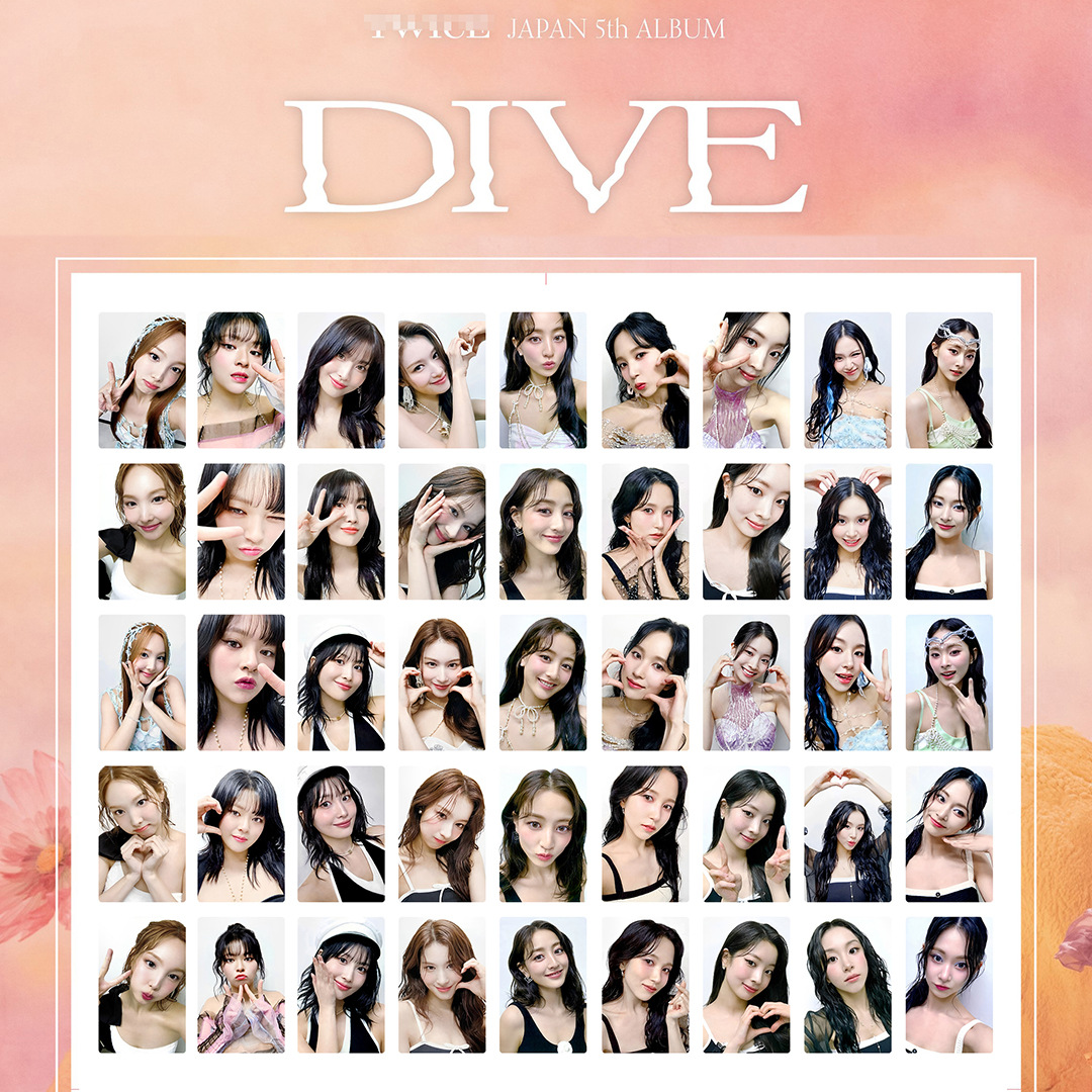 兔TWICE日文五辑《DIVE》个人版专卡小卡凑崎纱夏朴志效周子瑜