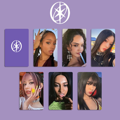 KATSEYE组合应援灯周边小卡