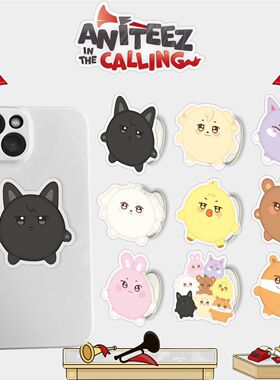 25年 ATEEZ卡通亚克力手机气囊可伸缩支架 明星周边DIY头像自制