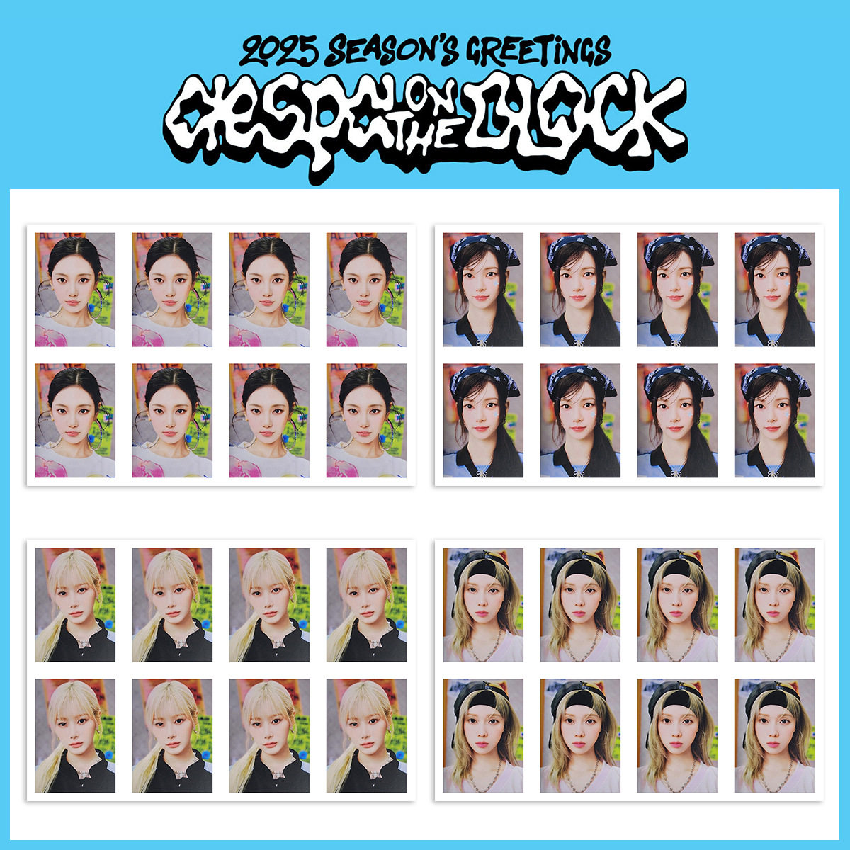 aespa 2025 SEASON'S GREETINGS证件照 护照照片 吒台历一寸照片