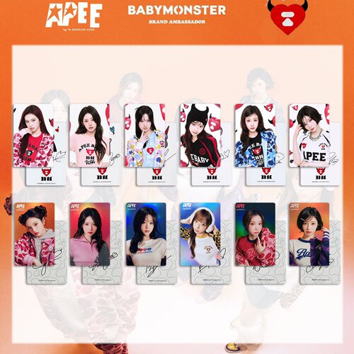 BABYMONSTER宝怪联名APEE代言卡