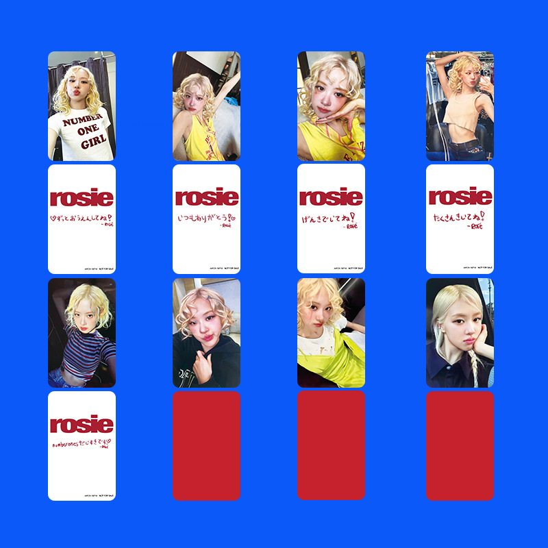 BLACKPINK粉墨小卡ROSE朴彩英ROSIE solo K4特典YG收藏APT单曲