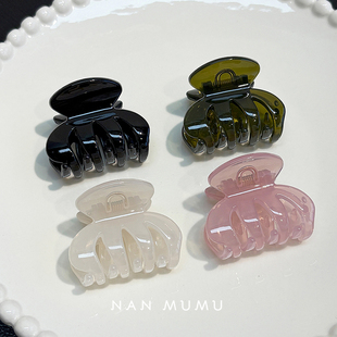 少发量发夹女简约后脑勺盘发抓夹半扎南瓜夹鲨鱼夹子小号发卡发饰