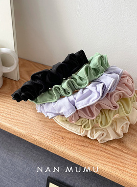 Hand Made 简约韩国吊坠水钻大肠发箍增高高颅顶高级头箍发饰头饰