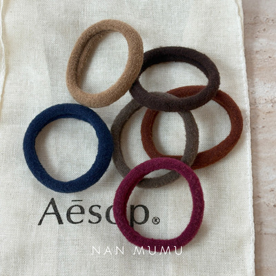 NANMUMU纯色毛绒发绳 2026韩国新款马尾扎发头绳高弹力无痕皮筋女
