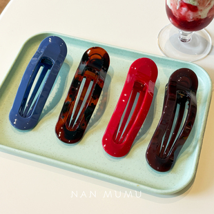 NANMUMU亚克力大号鸭嘴夹 韩国进口复古高级感鲨鱼夹后脑勺发夹女
