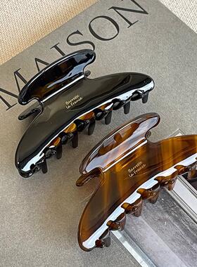 2025新款france醋酸女高级感小号鲨鱼夹高马尾发量少抓夹发夹头饰