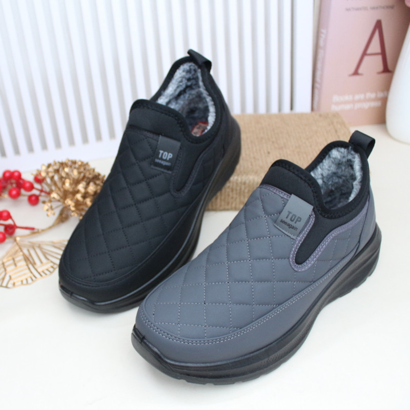 冬季老北京布鞋加绒保暖男棉鞋加厚男大棉鞋套脚爸爸鞋居家外穿鞋,流行男鞋,棉鞋,淘宝优惠券,粉丝福利购,淘宝优惠卷