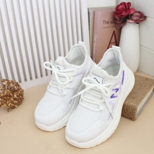 春夏新款网面透气老北京布鞋圆头宽松肥款女运动鞋女单鞋平底休闲