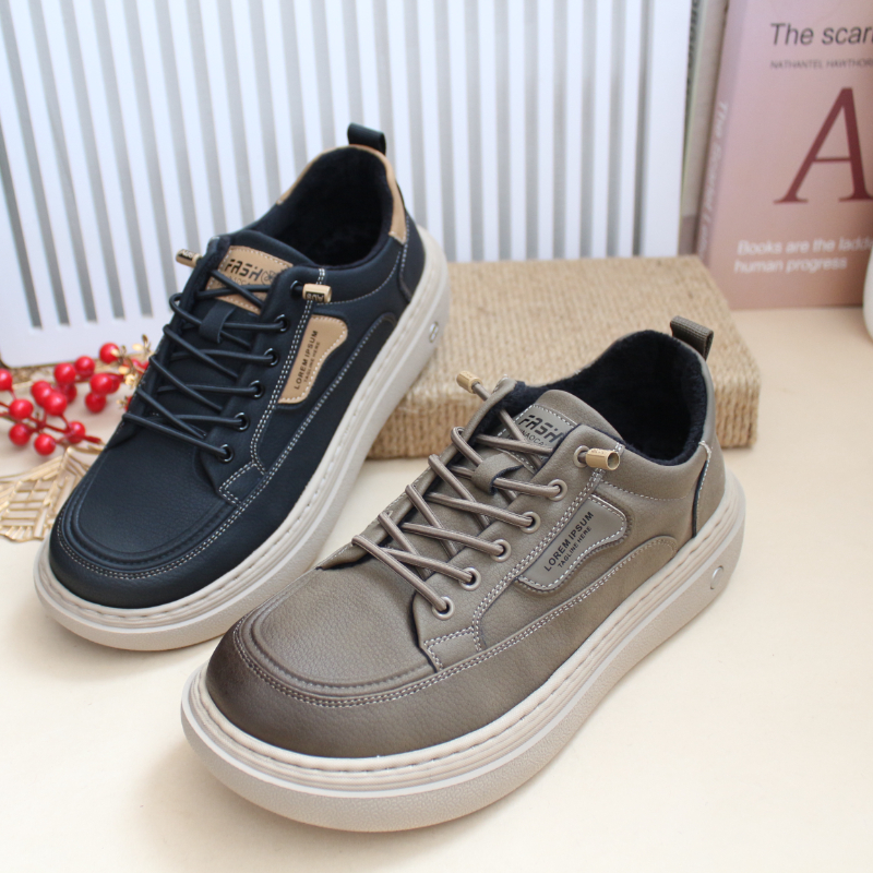 老北京布鞋加绒保暖男二棉鞋防水