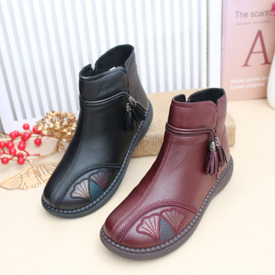 新款冬老北京布鞋加绒保暖女二棉