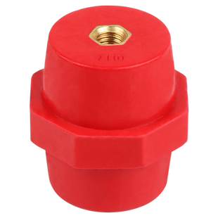 SM绝缘子低压红色高强度绝缘柱纺锤形3040MNS绝缘子圆柱形支柱50