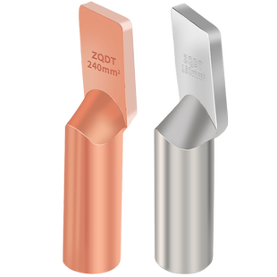 国标方头铜鼻子无孔线鼻支线箱16-240平方直板设备线夹铜接线线耳