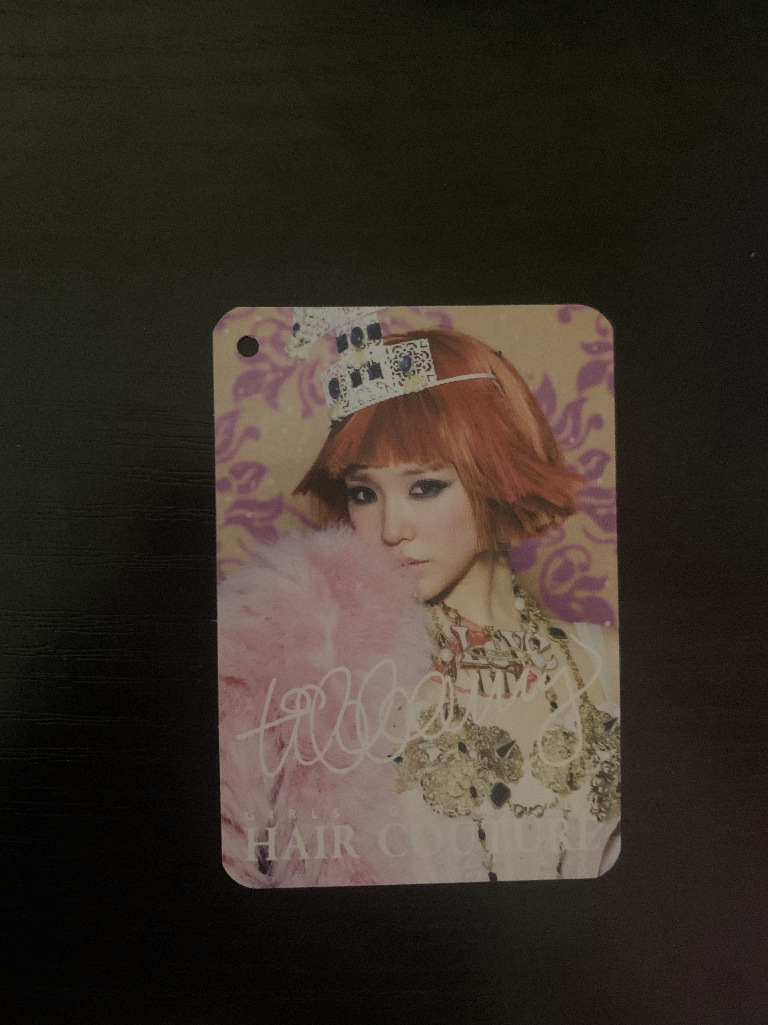 少女时代 踢帕尼 tiffany 黄美英卡片1张