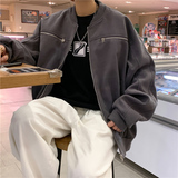 秋季新款港风休闲情侣校园风夹克男日系拉链立领潮流JK99-P78，男装夹克，星座715-4