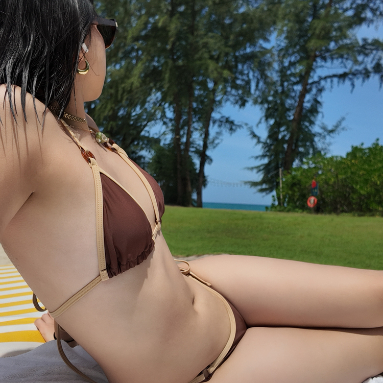 泰国度假比基尼泳衣女分体