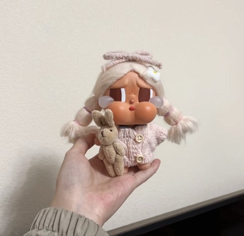 适用哭娃Crybaby vacation搪胶毛绒衣服娃衣套装秋冬毛衣裙子