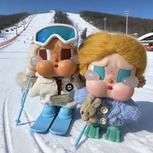 适用哭娃Crybaby vacation搪胶毛绒滑雪服衣服娃衣套装毛衣裙子