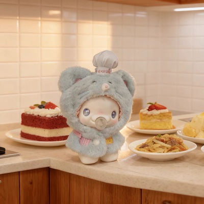 适用于大湾鸡10cm娃衣全运会吉祥物大湾鸡公仔帽子配件全运会娃衣