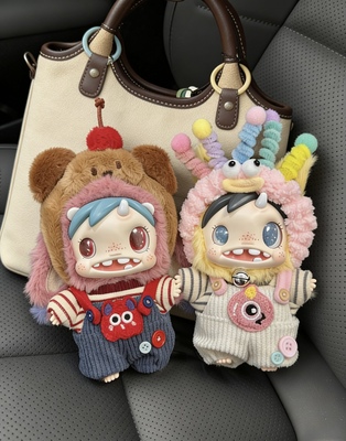 宝拉娃衣POLAR怪物收藏系列毛绒挂件手工衣服着替可换装泡泡玛特