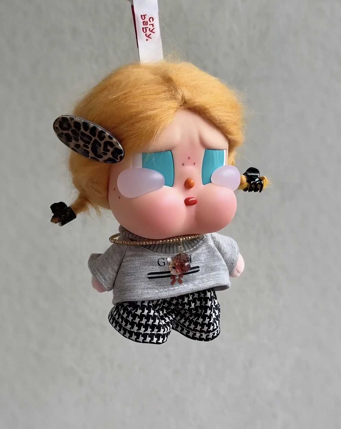 适用哭娃Crybaby vacation搪胶毛绒衣服娃衣套装秋冬毛衣裙子