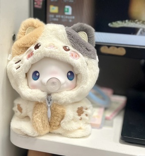 适用于大湾鸡10cm娃衣全运会吉祥物大湾鸡公仔帽子配件全运会娃衣