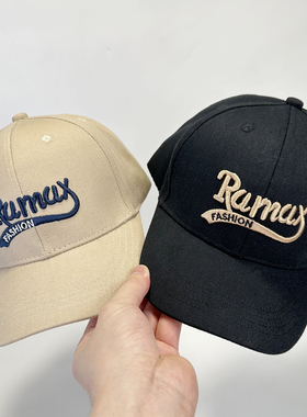 2025儿童帽子韩版立体刺绣字母棒球帽男女童春秋休闲百搭遮阳帽潮