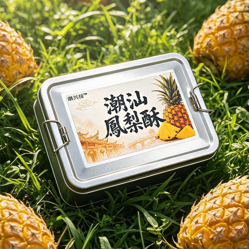 潮汕凤梨酥送礼手信传统中式糕点办公室下午茶点心馅饼小吃零食