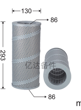 适用于P820/LH724/HF6101/2/423-60-45461挖掘机液压油滤芯