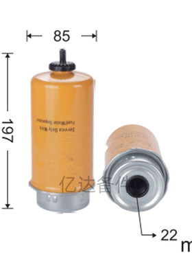 适用于MB-CX579/LC591/32/925994/P551425挖掘机发动机油水滤芯