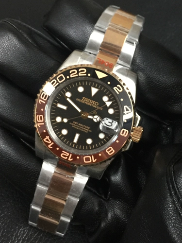 40 -миллиметровый призрак призрака с водой, модифицированный розовым золотом