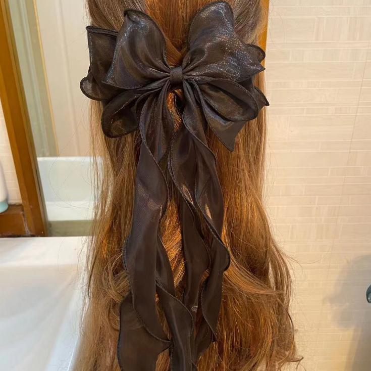 超仙日系人鱼姬飘带大蝴蝶结发夹公主Lolita头饰发卡帽花汉服