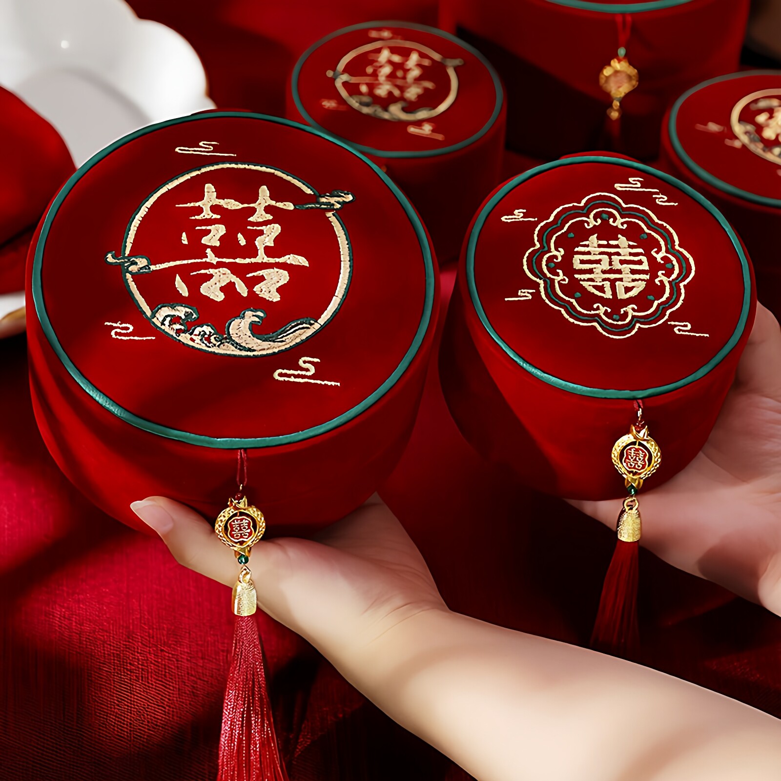 国潮高档婚庆嫁妆针线盒
