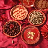 喜慶一次性結(jié)婚紙盤碟子
