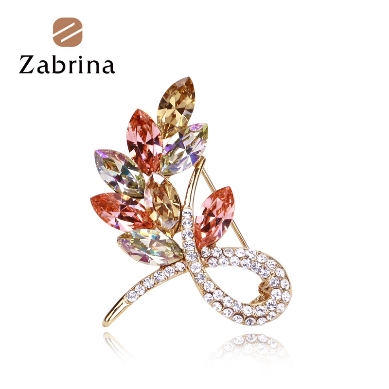 Broche femme ZABRINA en cristal autrichien - Ref 1178224 Image 1