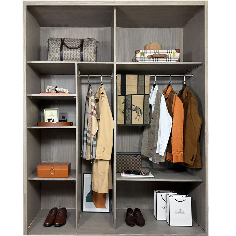 香槟色轻奢现代衣帽间衣柜摆件