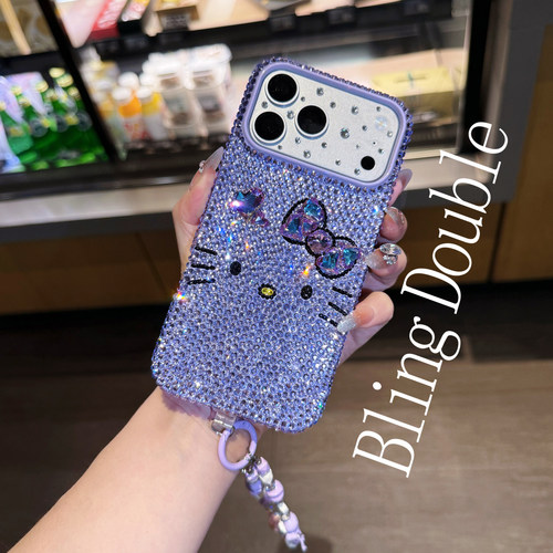 OPPOReno16水钻手机壳新款reno15pro卡通猫14防摔Findx9女13带钻8