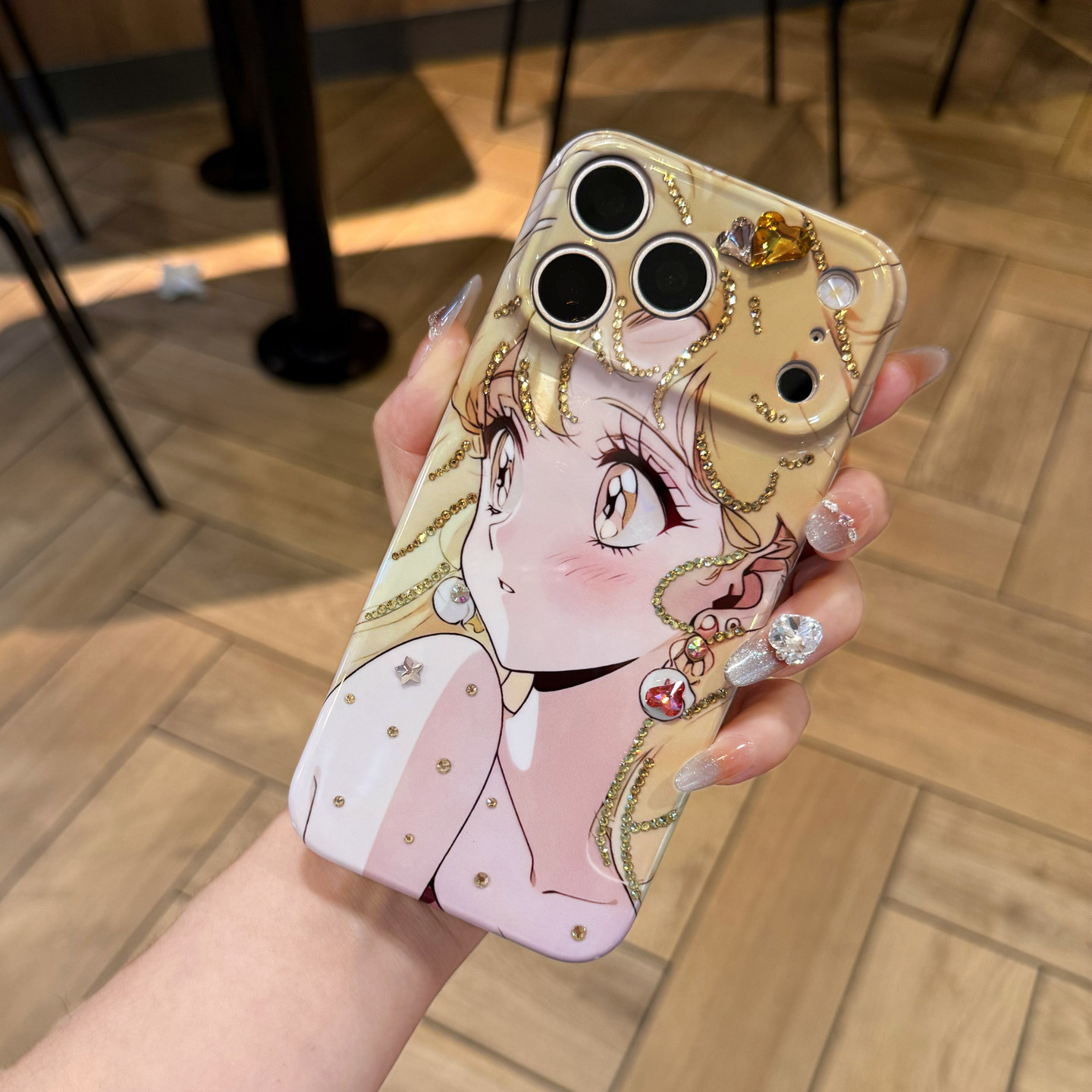 OPPOReno16水钻手机壳新款reno15pro美少女14防摔Findx9潮13带钻8