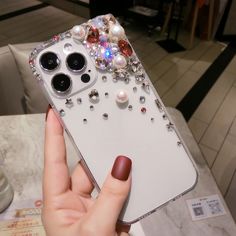 新款oppoReno12pro+镶钻手机壳高级感女款reno10带钻石闪11保护套防摔9se全包软硅胶Findx7创意X6水晶A98潮45