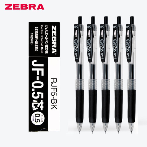 日本zebra斑马JJ77续航装JJ15中性笔中学生按动笔JF考试JLV速干芯 - 封面