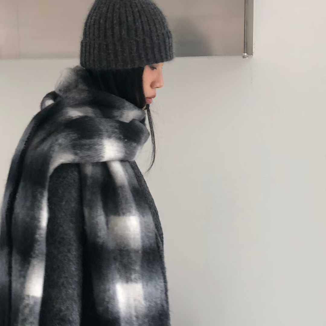 REPELLER复古文艺时髦格纹流苏