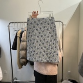 闪闪家 YESTERDAY绗缝碎花时髦半裙 THAN 韩国东大门代购 MORE