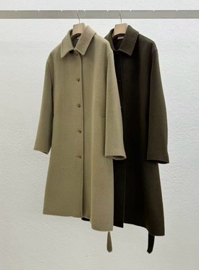 闪闪家 韩国东大门代购STATEMENT苏丽羊驼毛束腰气质大衣